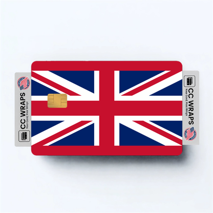 2PK United Kingdom Flag Credit Card Sticker Skin Vinyl Decal Protector