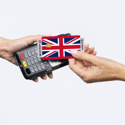 2PK United Kingdom Flag Credit Card Sticker Skin Vinyl Decal Protector