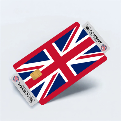 2PK United Kingdom Flag Credit Card Sticker Skin Vinyl Decal Protector