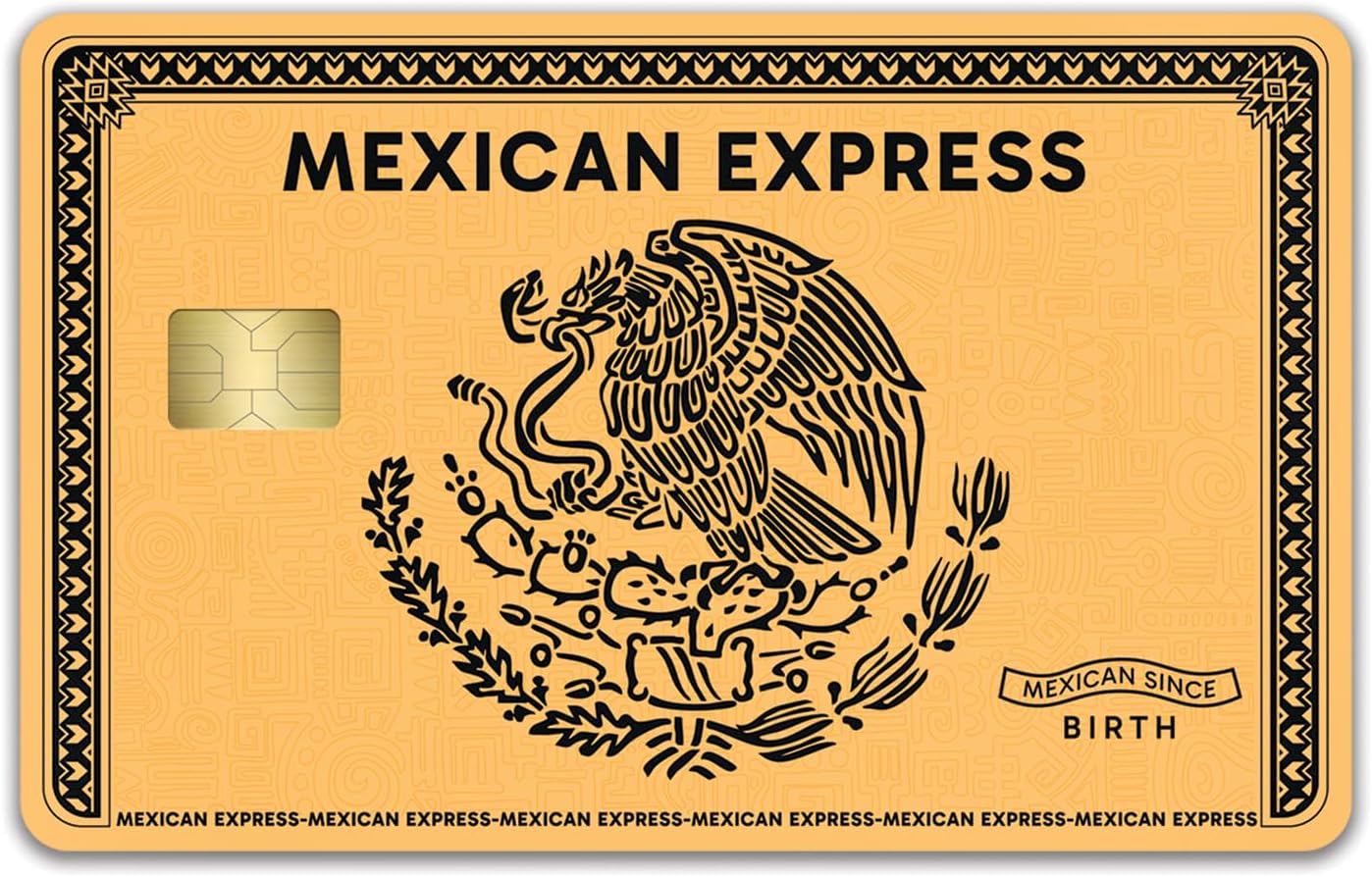 Mexican Express Combo 6-Pack  Custom Vinyl Credit Card Sticker by CC Wraps