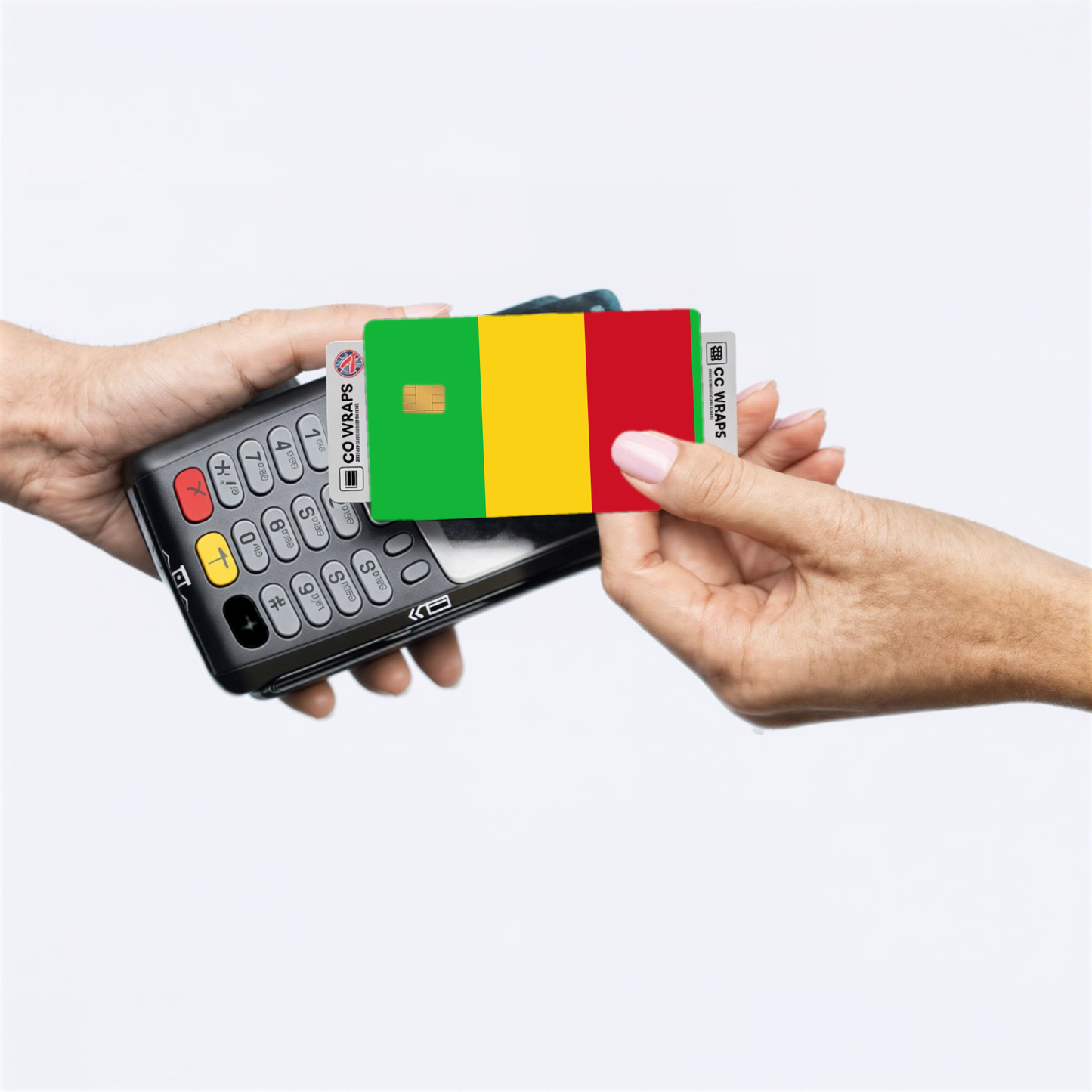 2PK Mali Flag Credit Card Sticker Skin Vinyl Decal Protector