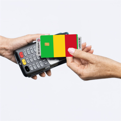 2PK Mali Flag Credit Card Sticker Skin Vinyl Decal Protector