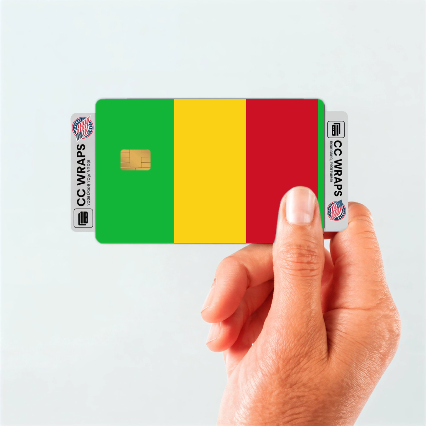 2PK Mali Flag Credit Card Sticker Skin Vinyl Decal Protector