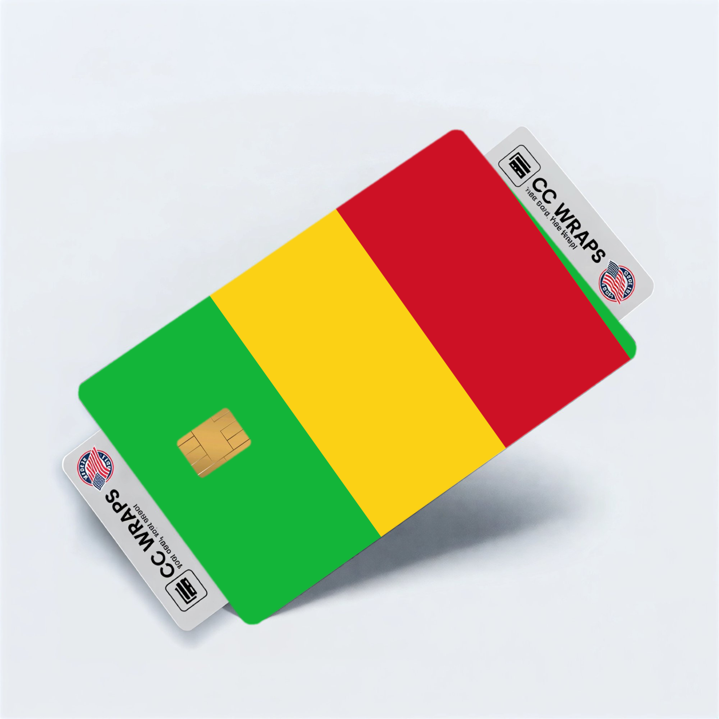 2PK Mali Flag Credit Card Sticker Skin Vinyl Decal Protector