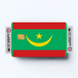 2PK Mauritania Flag Credit Card Sticker Skin Vinyl Decal Protector
