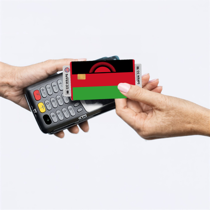 2PK Malawi Flag Credit Card Sticker Skin Vinyl Decal Protector