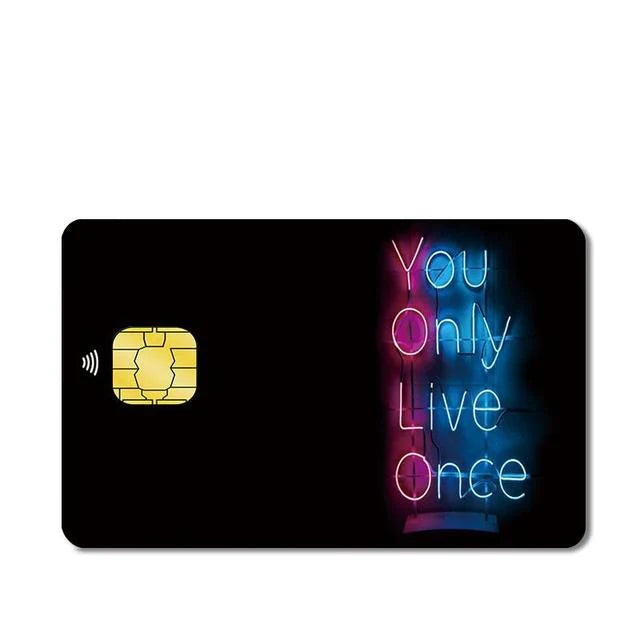 YOLO Custom Vinyl Credit Card Sticker by CC Wraps