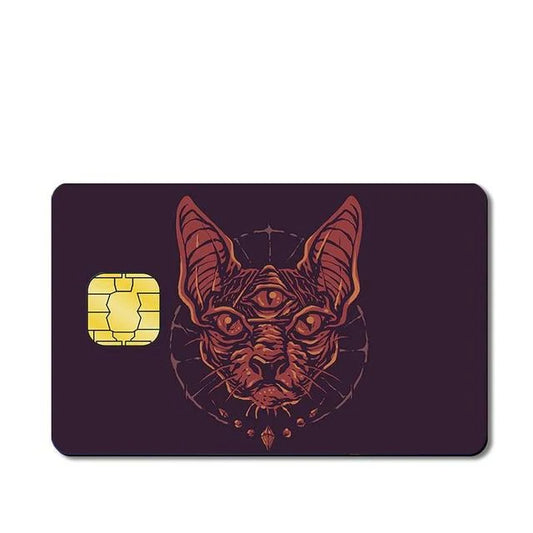 The CAT Custom Vinyl Credit Card Sticker by CC Wraps