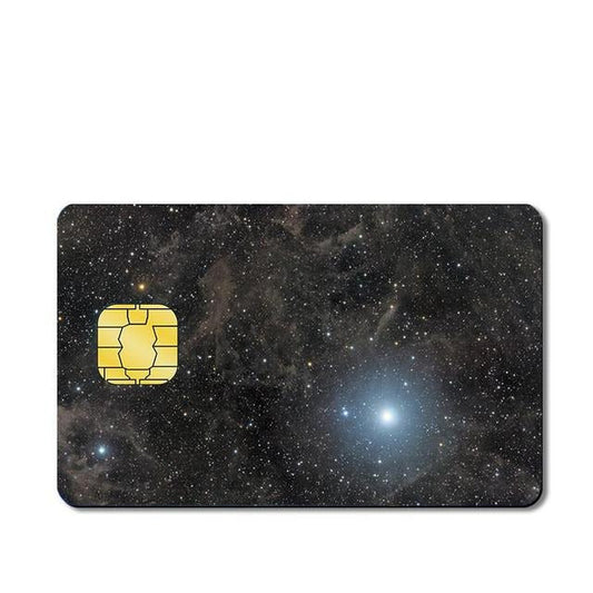 Outer Space Custom Vinyl Credit Card Sticker by CC Wraps