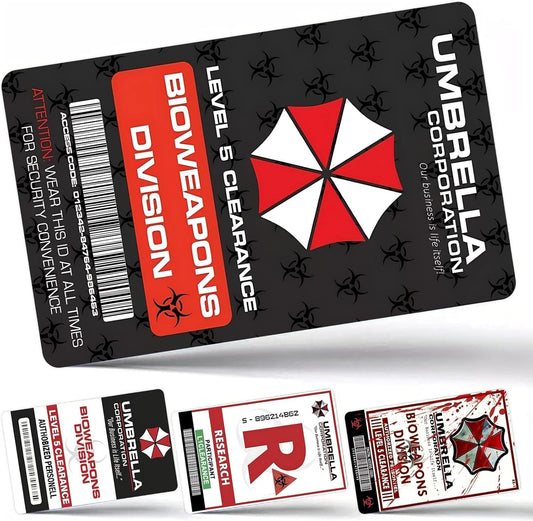 Umbrella Corporation 4-Pack Custom Vinyl Credit Card Sticker Set by CC Wraps