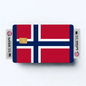 2PK Norway Flag Credit Card Sticker Skin Vinyl Decal Protector