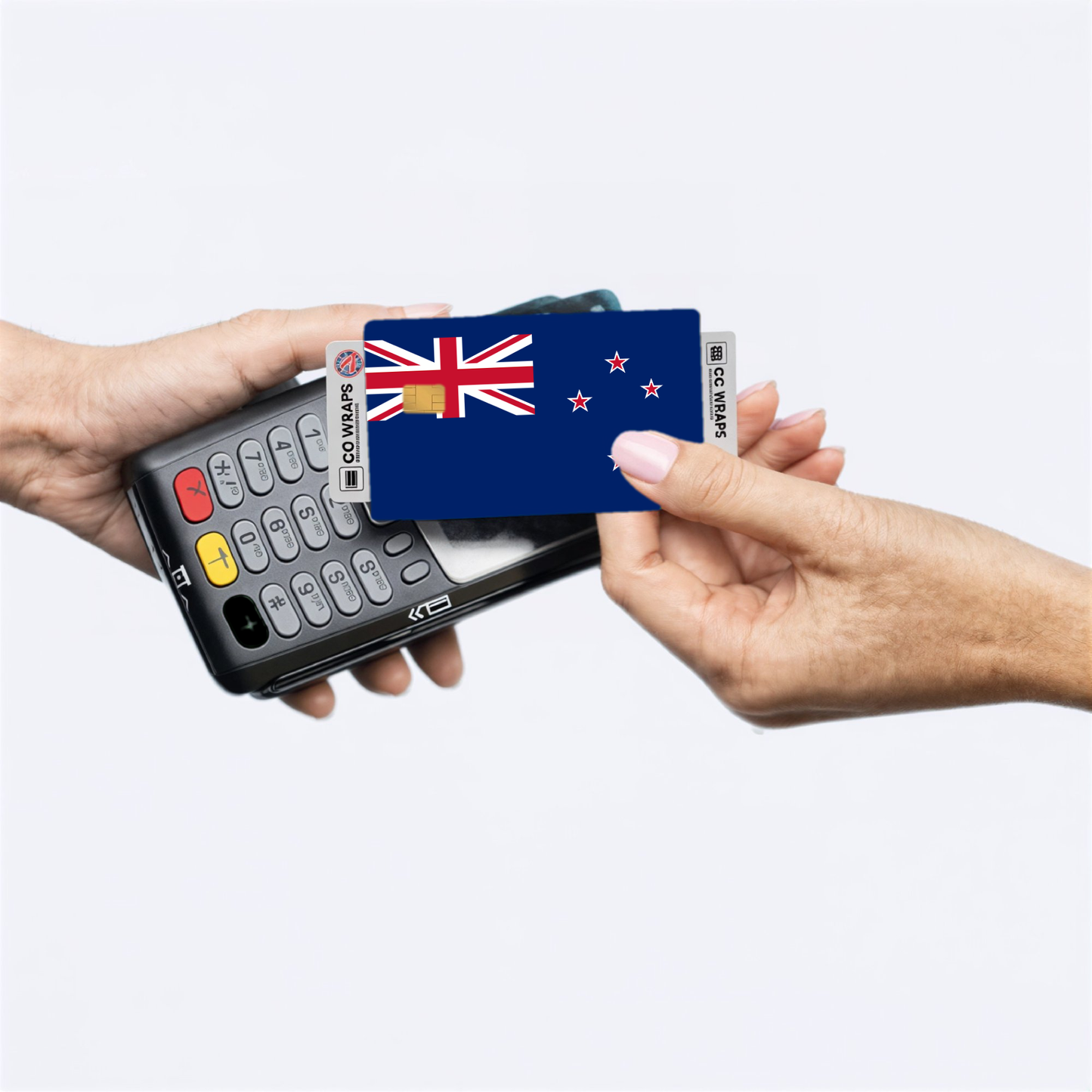 2PK New Zealand Flag Credit Card Sticker Skin Vinyl Decal Protector