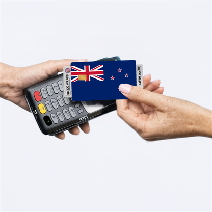 2PK New Zealand Flag Credit Card Sticker Skin Vinyl Decal Protector