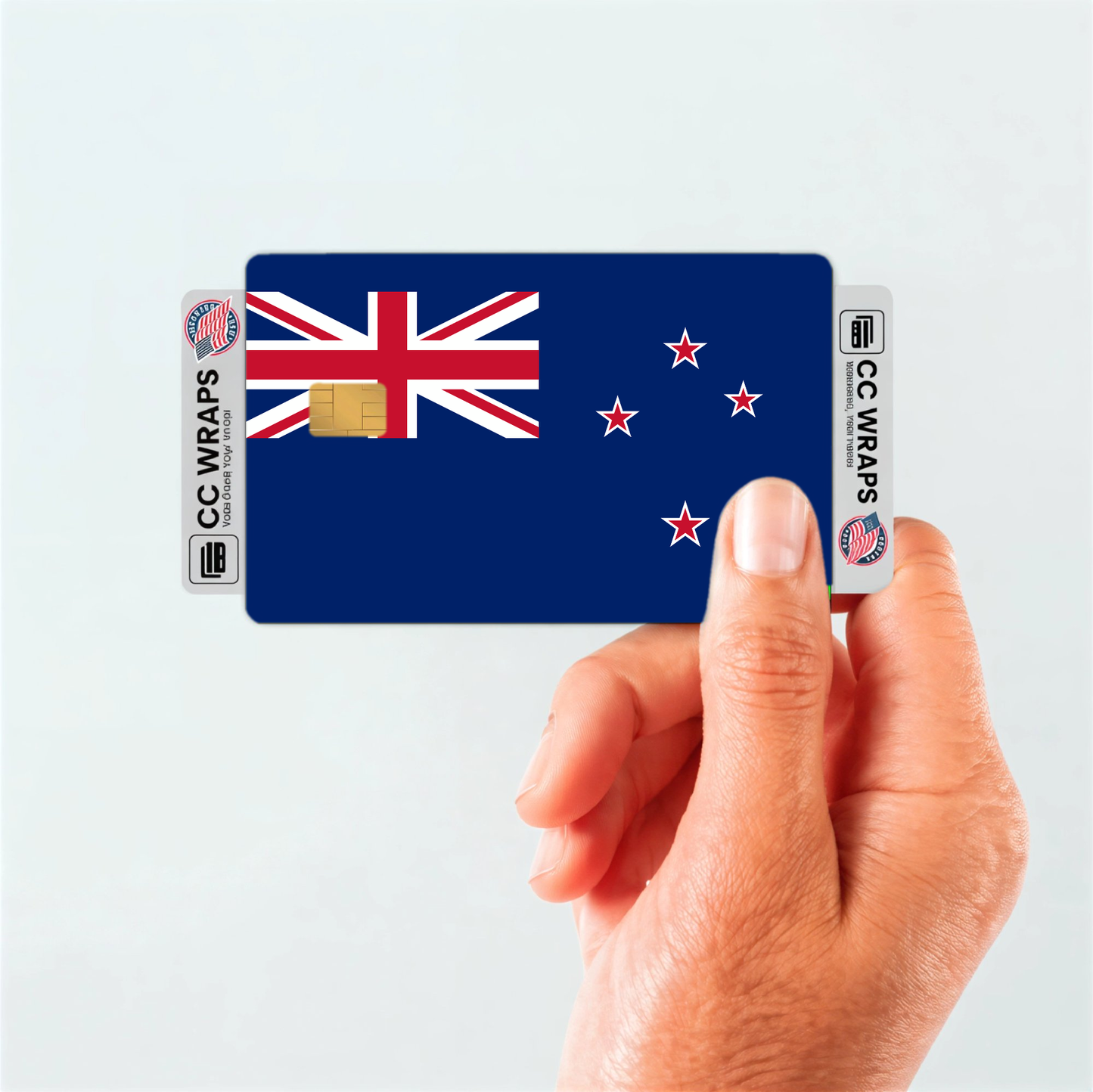 2PK New Zealand Flag Credit Card Sticker Skin Vinyl Decal Protector