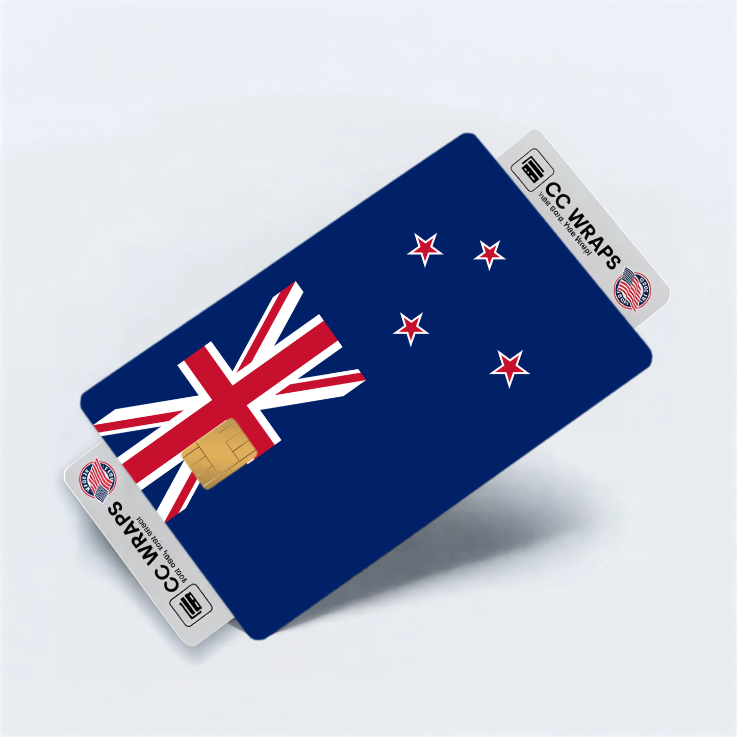 2PK New Zealand Flag Credit Card Sticker Skin Vinyl Decal Protector
