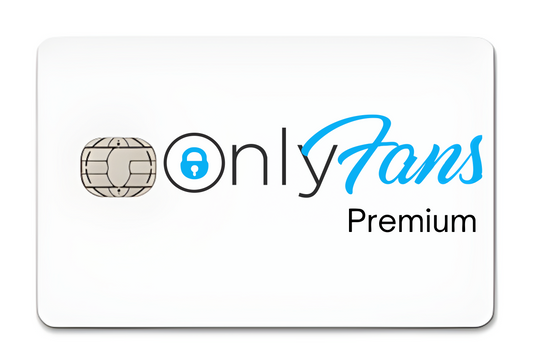 OnlyFans Premium White Custom Vinyl Credit Card Sticker by CC Wraps