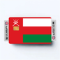 2PK Oman Flag Credit Card Sticker Skin Vinyl Decal Protector