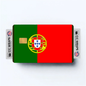 2PK Portugal Flag Credit Card Sticker Skin Vinyl Decal Protector