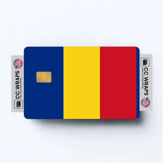 2PK Romania Flag Credit Card Sticker Skin Vinyl Decal Protector