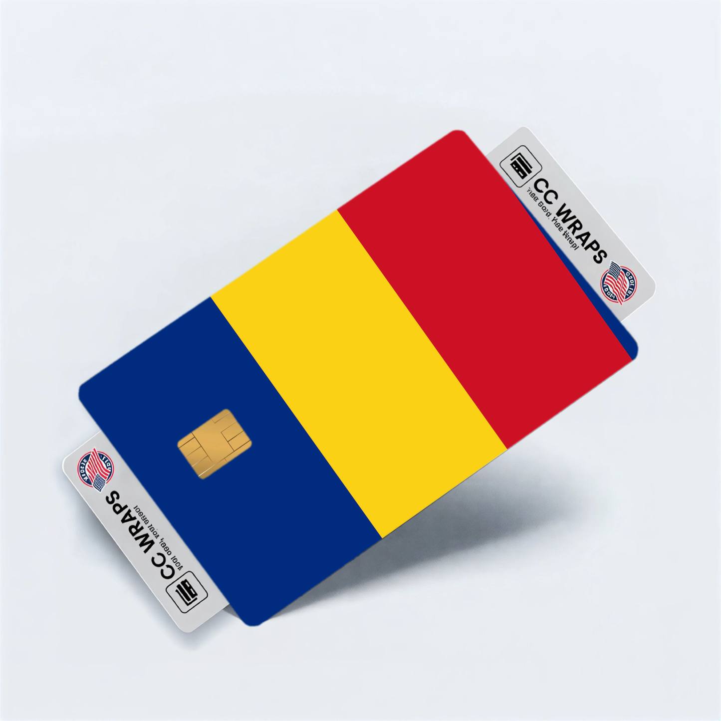 2PK Romania Flag Credit Card Sticker Skin Vinyl Decal Protector