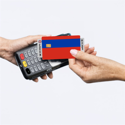 2PK Russian Federation Flag Credit Card Sticker Skin Vinyl Decal Protector