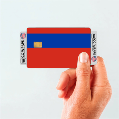2PK Russian Federation Flag Credit Card Sticker Skin Vinyl Decal Protector