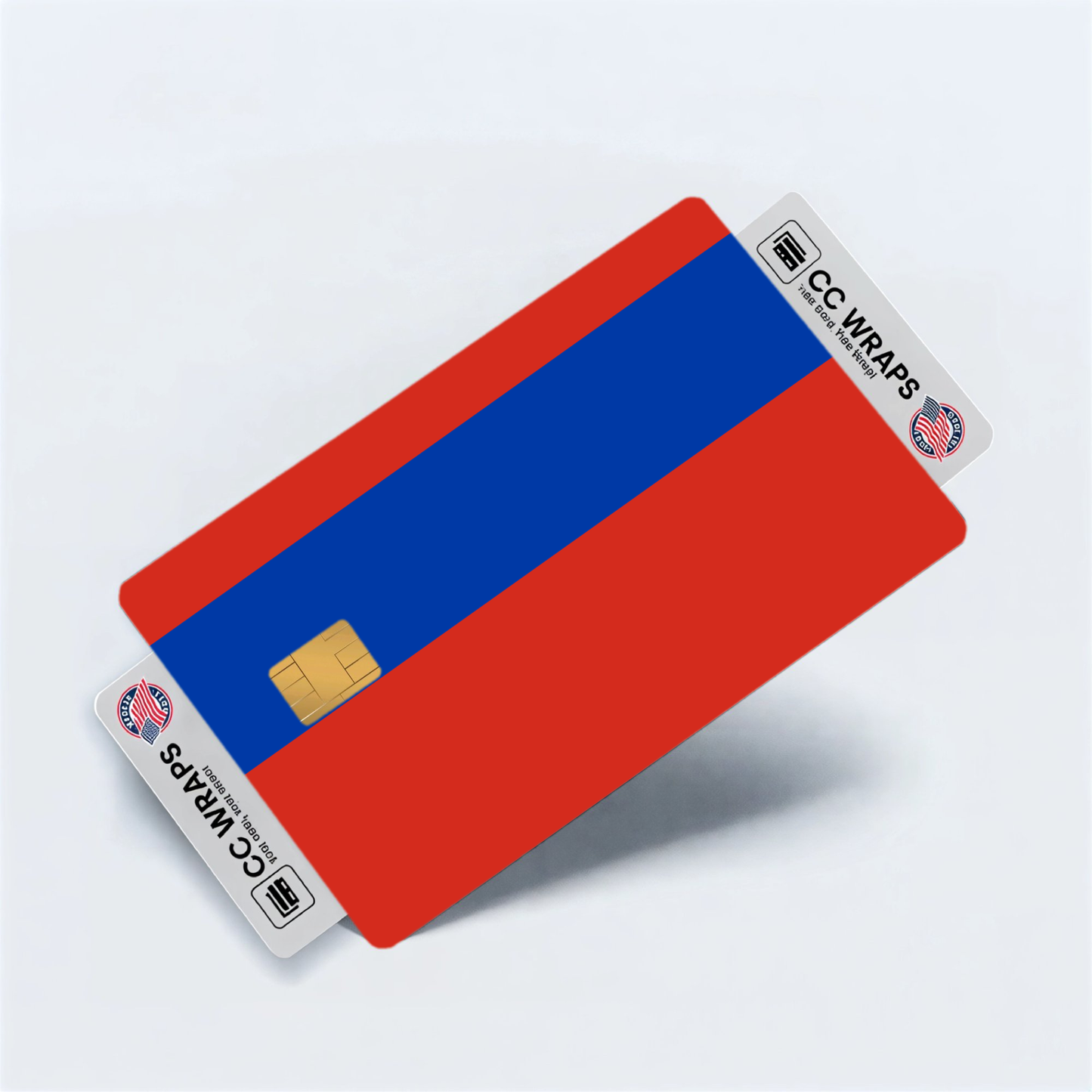 2PK Russian Federation Flag Credit Card Sticker Skin Vinyl Decal Protector