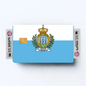2PK San Marino Flag Credit Card Sticker Skin Vinyl Decal Protector