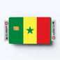 2PK Senegal Flag Credit Card Sticker Skin Vinyl Decal Protector