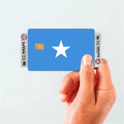 2PK Somalia Flag Credit Card Sticker Skin Vinyl Decal Protector