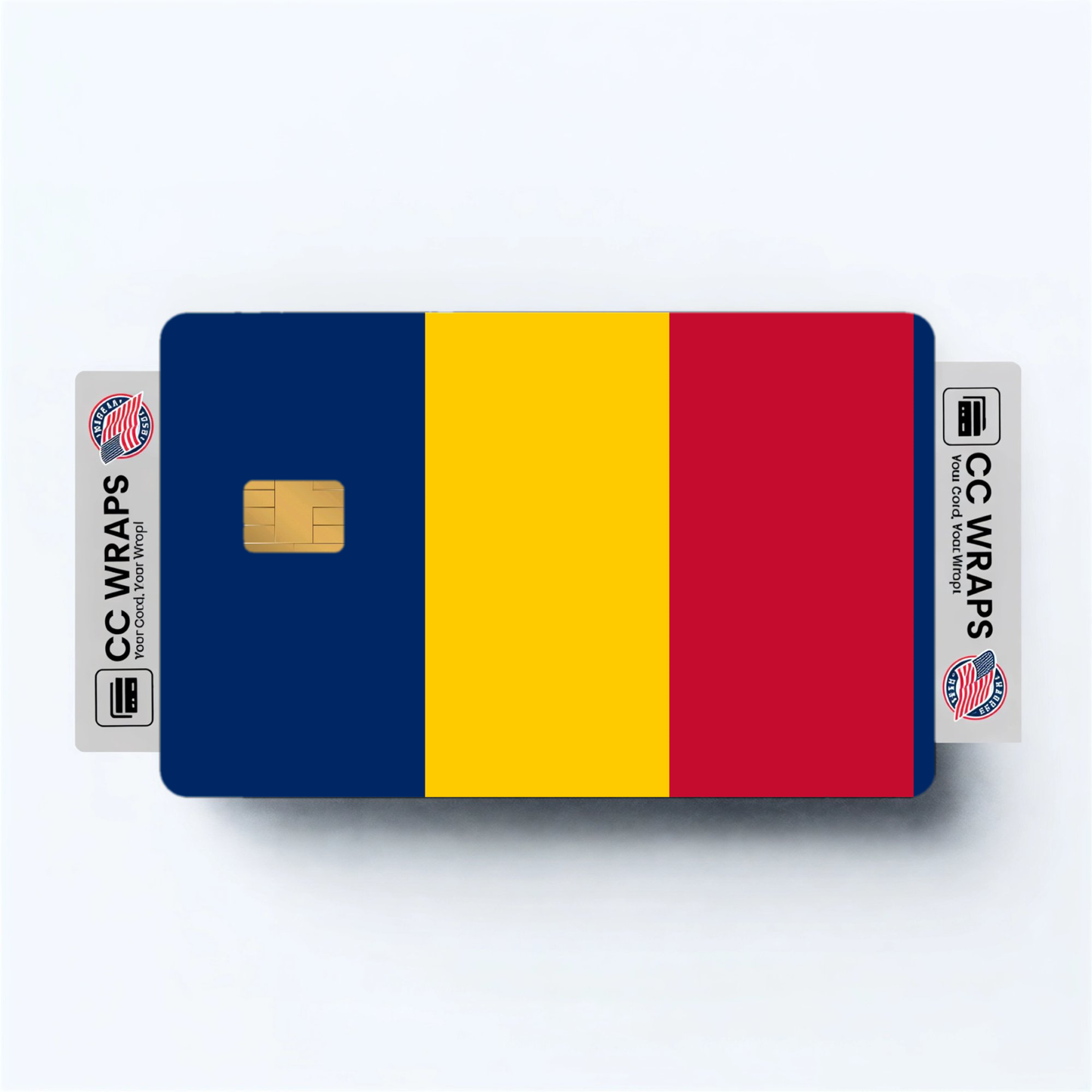 2PK Chad Flag Credit Card Sticker Skin Vinyl Decal Protector