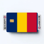 2PK Chad Flag Credit Card Sticker Skin Vinyl Decal Protector