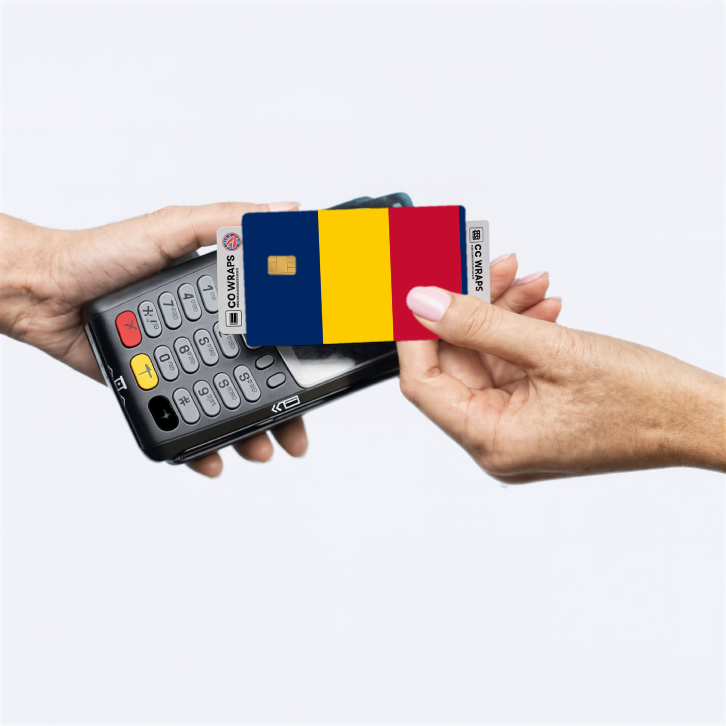 2PK Chad Flag Credit Card Sticker Skin Vinyl Decal Protector