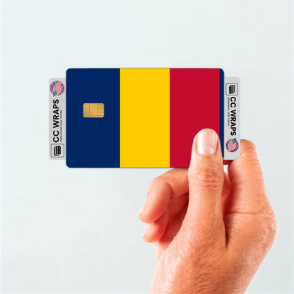2PK Chad Flag Credit Card Sticker Skin Vinyl Decal Protector