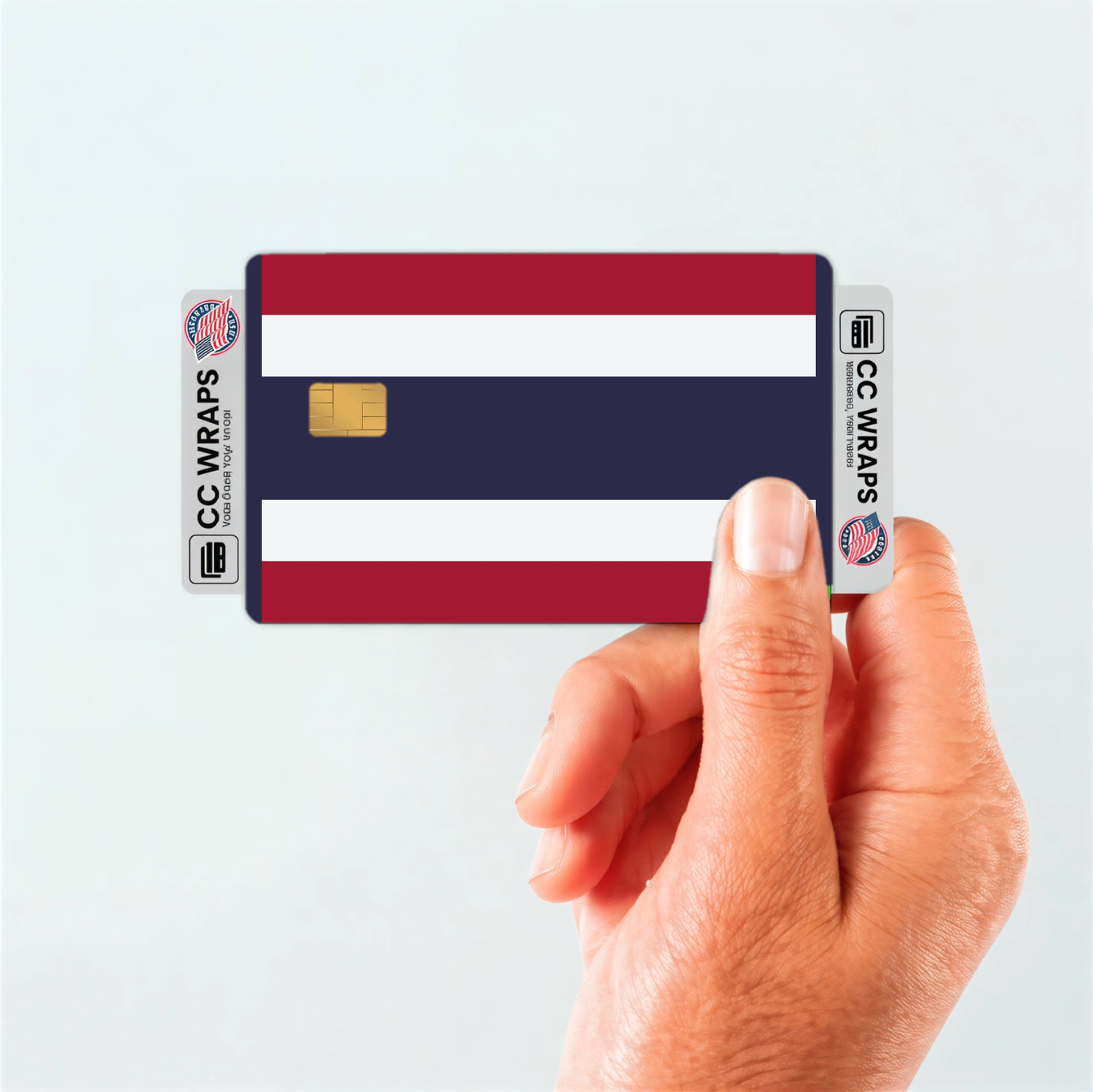 2PK Thailand Flag Credit Card Sticker Skin Vinyl Decal Protector