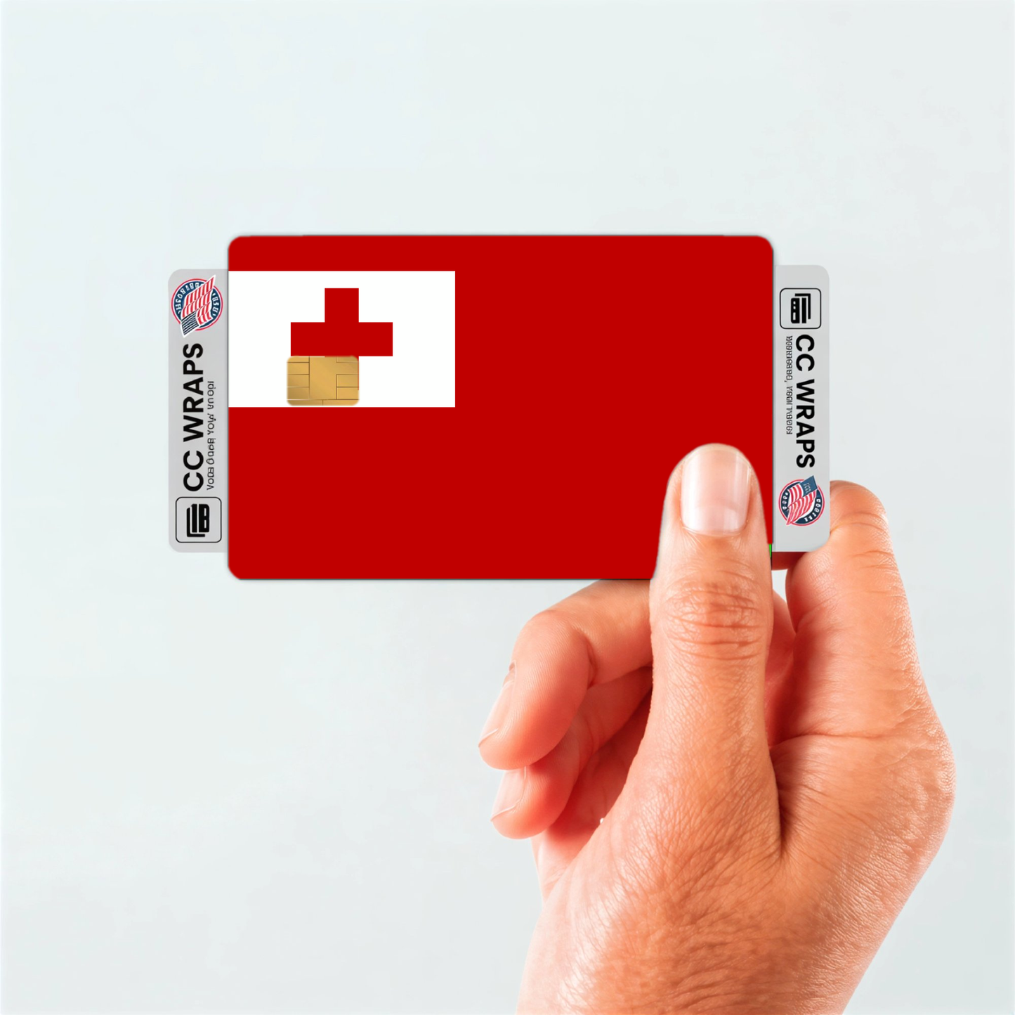 2PK Tonga Flag Credit Card Sticker Skin Vinyl Decal Protector