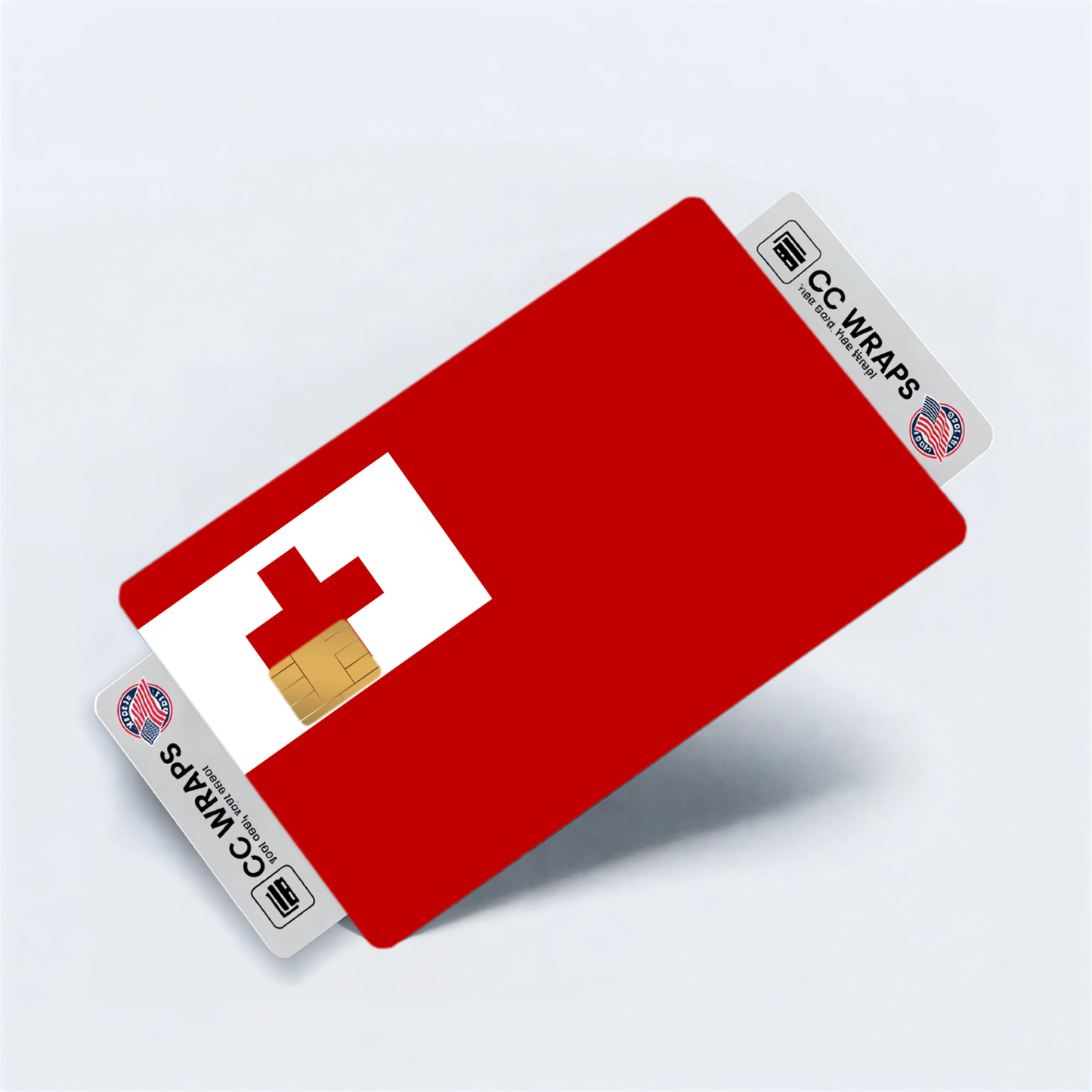 2PK Tonga Flag Credit Card Sticker Skin Vinyl Decal Protector