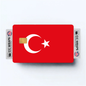 2PK Turkey Flag Credit Card Sticker Skin Vinyl Decal Protector
