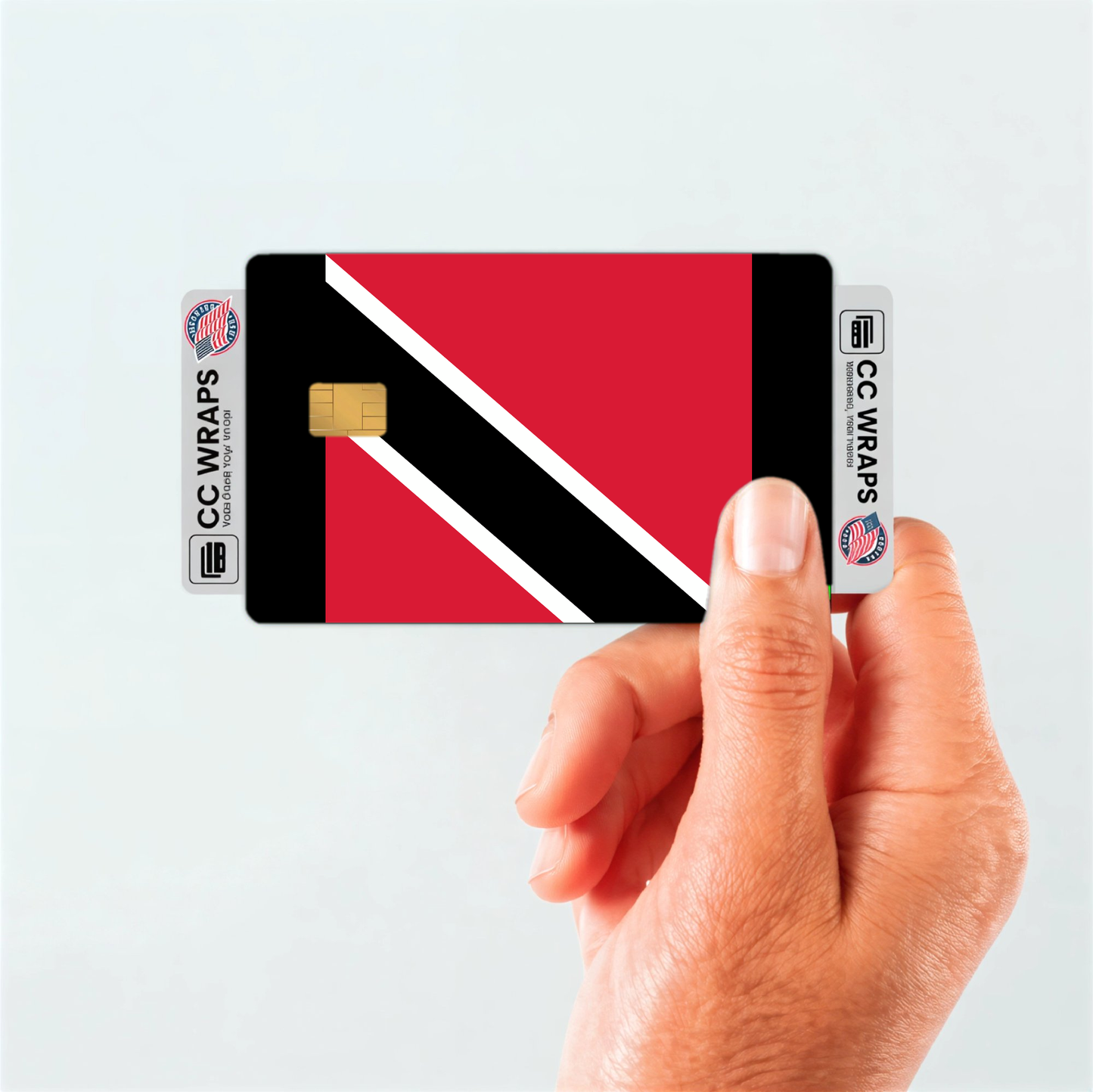2PK Trinidad and Tobago Flag Credit Card Sticker Skin Vinyl Decal Protector
