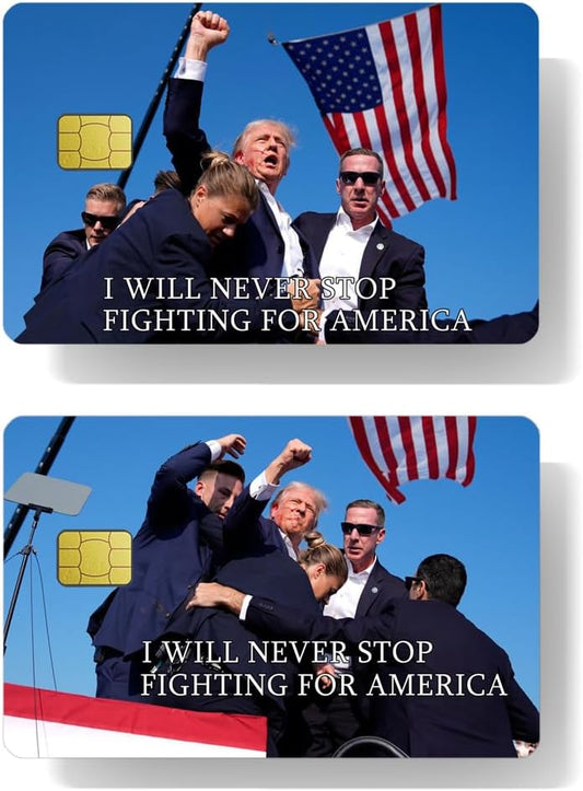 Trump Rally Inspired Design Custom Vinyl Credit Card Sticker - Custom Vinyl Credit Card Skin