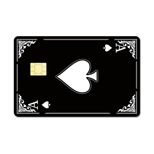 Ace of Spades Custom Vinyl Credit Card Sticker by CC Wraps