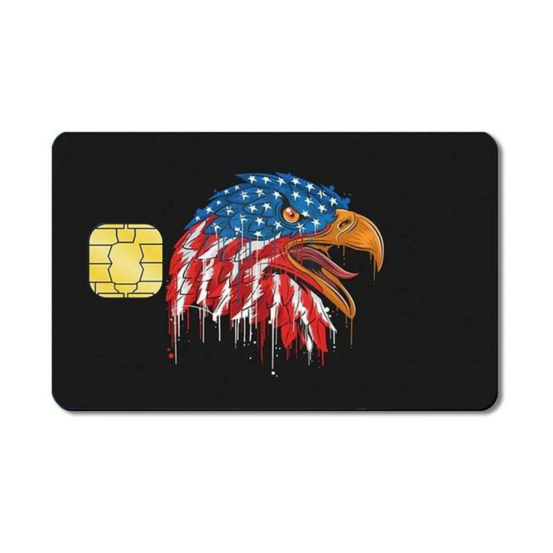 American Eagle Custom Vinyl Credit Card Sticker by CC Wraps