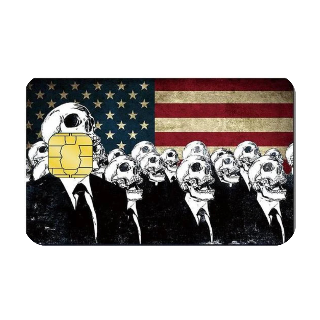 Dead Nation Custom Vinyl Credit Card Sticker by CC Wraps