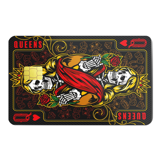 Death Skull of Queens Custom Vinyl Credit Card Sticker by CC Wraps