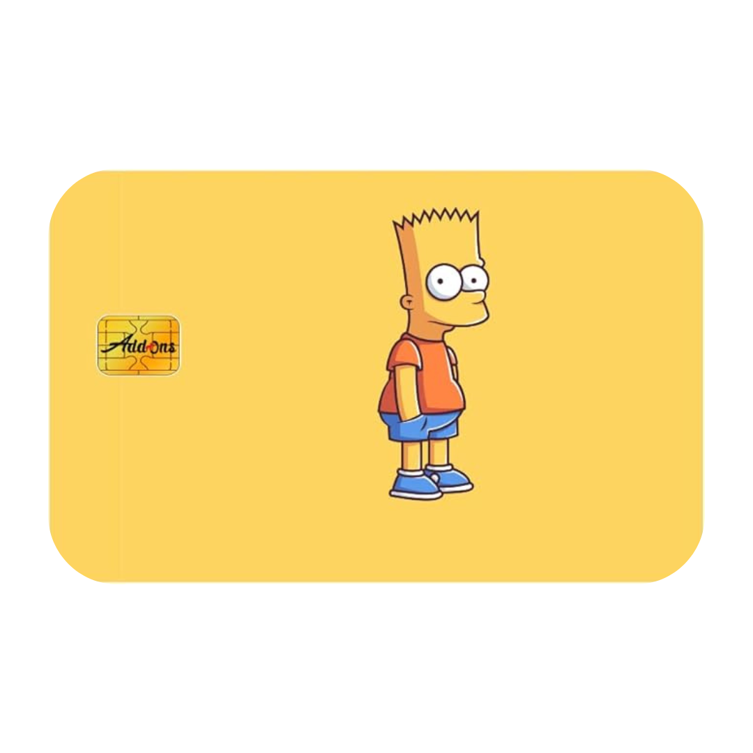 Bart Simpsons Custom Vinyl Credit Card Sticker by CC Wraps