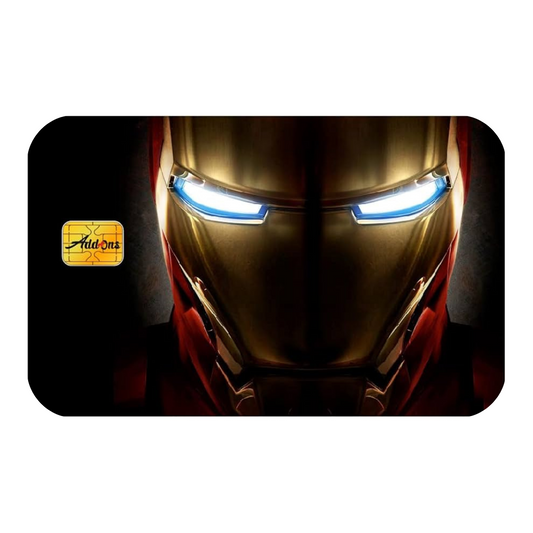 IronMan Custom Vinyl Credit Card Sticker by CC Wraps