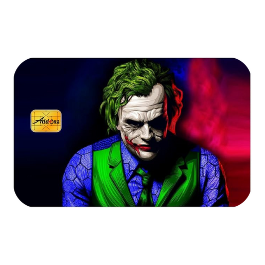 Joker Custom Vinyl Credit Card Sticker by CC Wraps