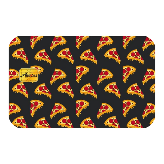 Pizza Time Custom Vinyl Credit Card Sticker by CC Wraps