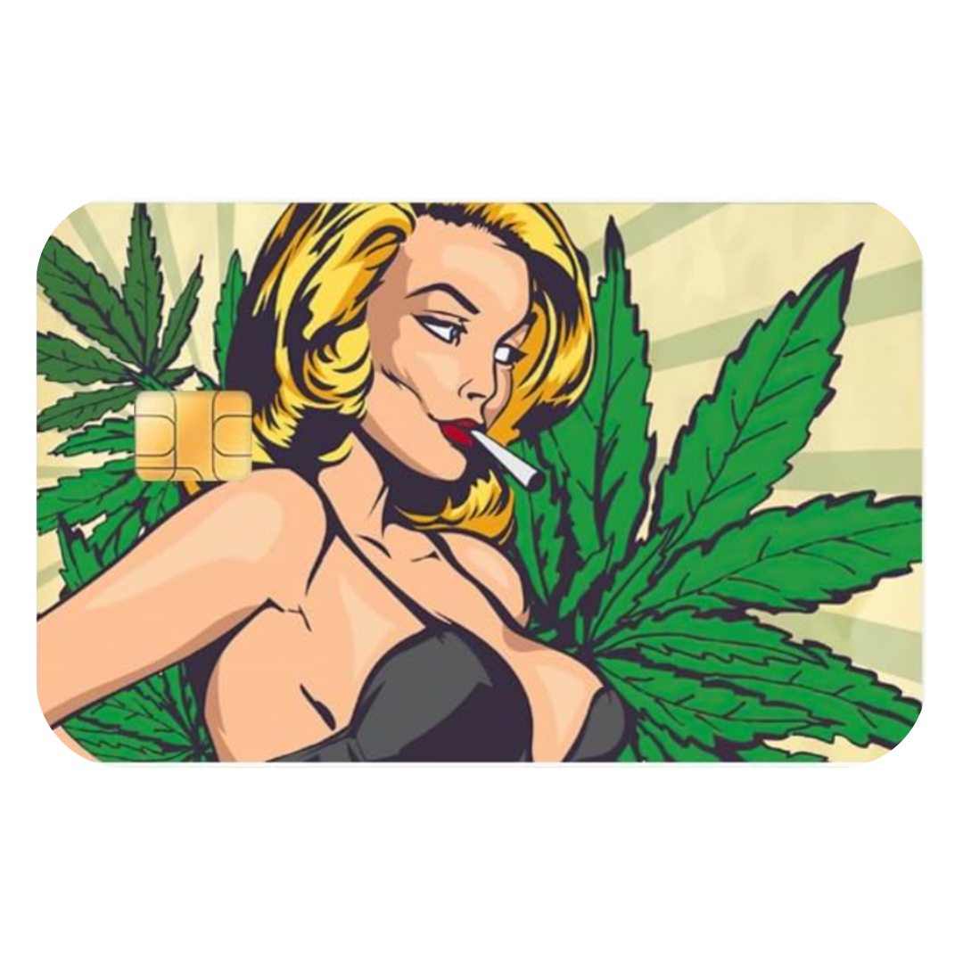 Smokin Women Custom Vinyl Credit Card Sticker by CC Wraps