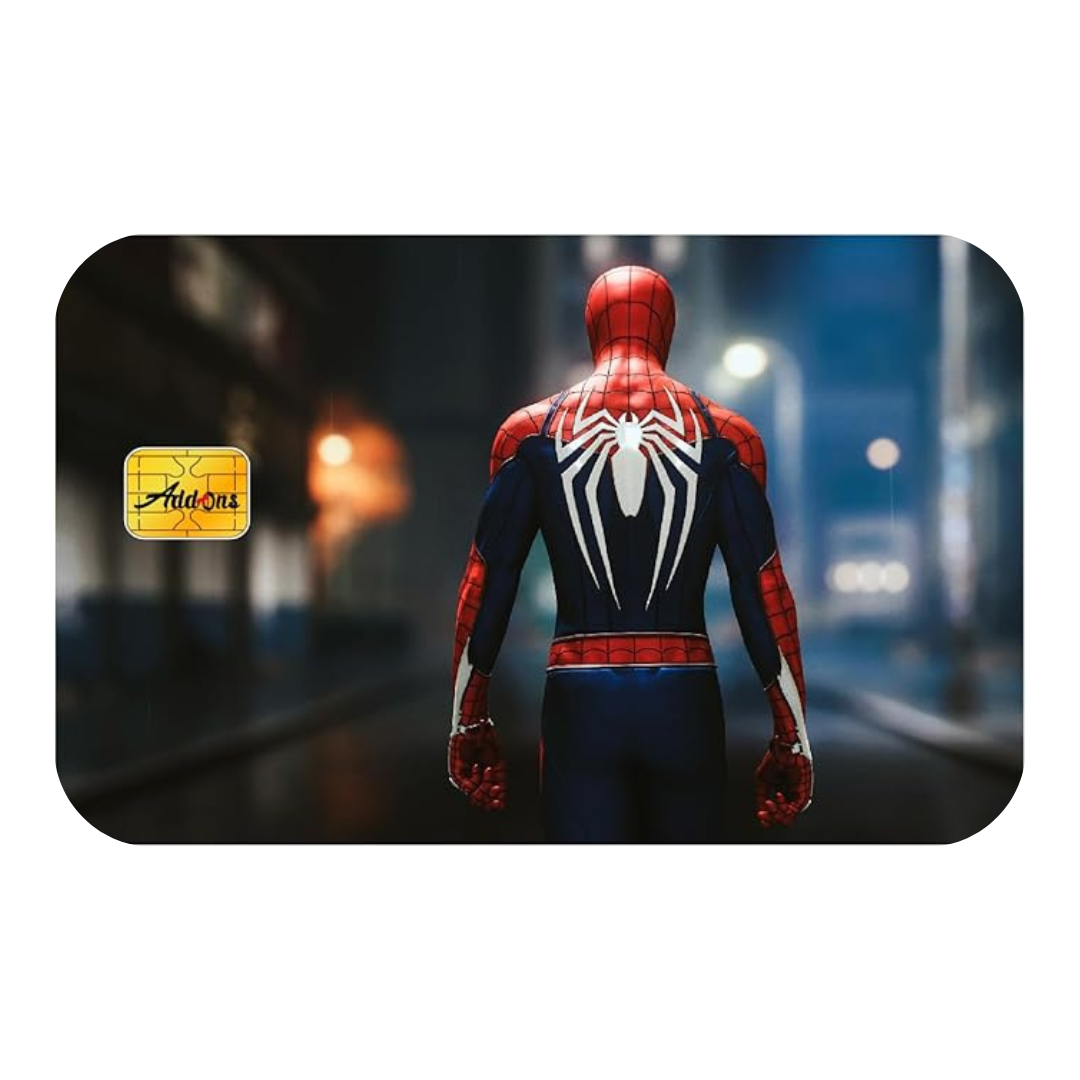 SpiderMan Custom Vinyl Credit Card Sticker by CC Wraps